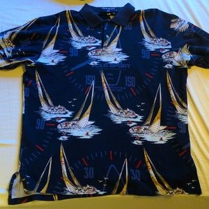 Rare Vintage Polo Sport sailboat polo shirt